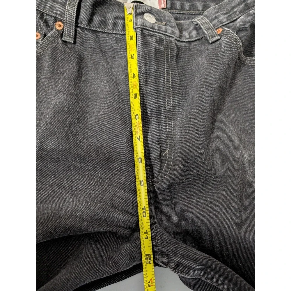 Vintage Levi's 505XX Regular Fit Men's Straight Jeans Size 36x34 Black Dark Wash